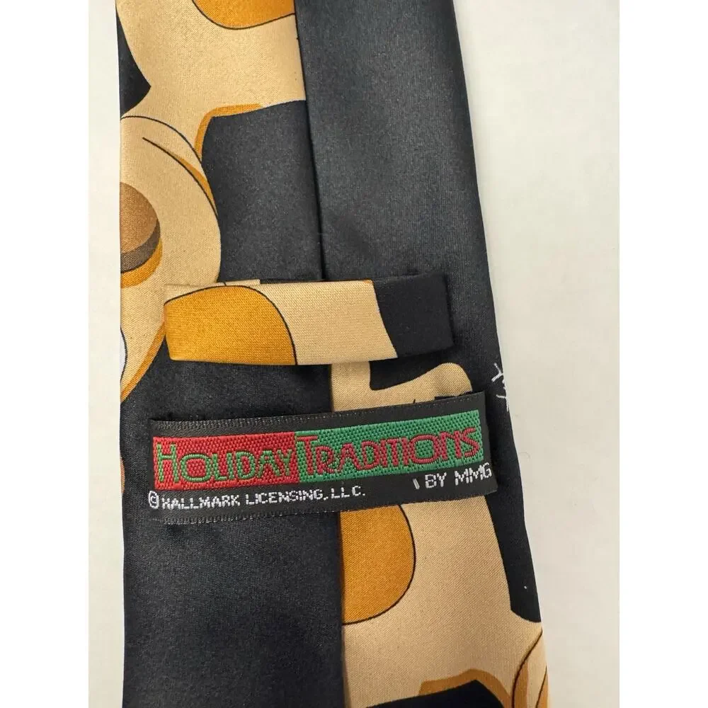 Holiday Traditions MMG Christmas Reindeer Santa Hat Novelty Necktie